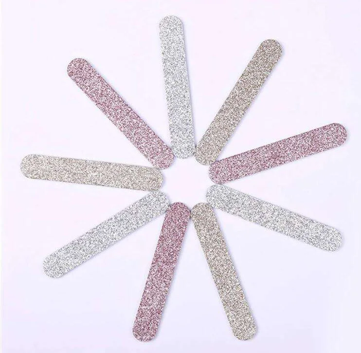 Nail art thin sand strip manicure file strip grinding nail coarse sand manicure type wooden heart thin sand rub