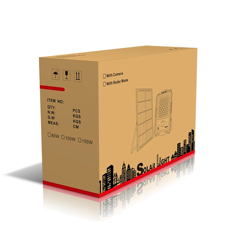 Outdoor Solar CCTV Lights IP67 Rated High Quality 64G Capacity Integrated Flood Solar Lights