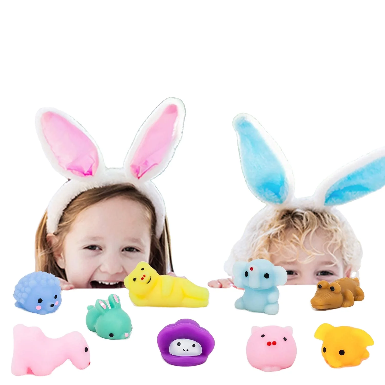 Kids Kawaii Squishy Unicorn Cat Stress Relief Toys Mochi Squishy Glitter Toy Mini Mochi Animal Squishies Christmas Toys For Kids