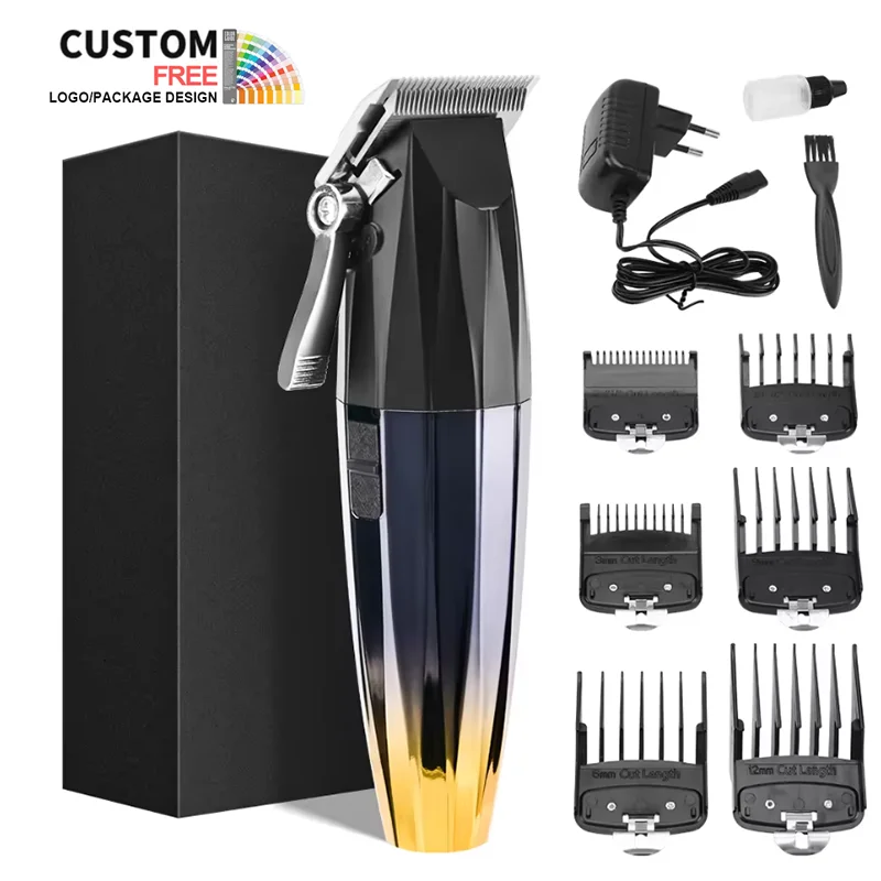 PRITECH Latest Design Men Barbershop Hair Cutting Machine Professional Hair Trimmer Rechargeable Hair Clipper for Salon
