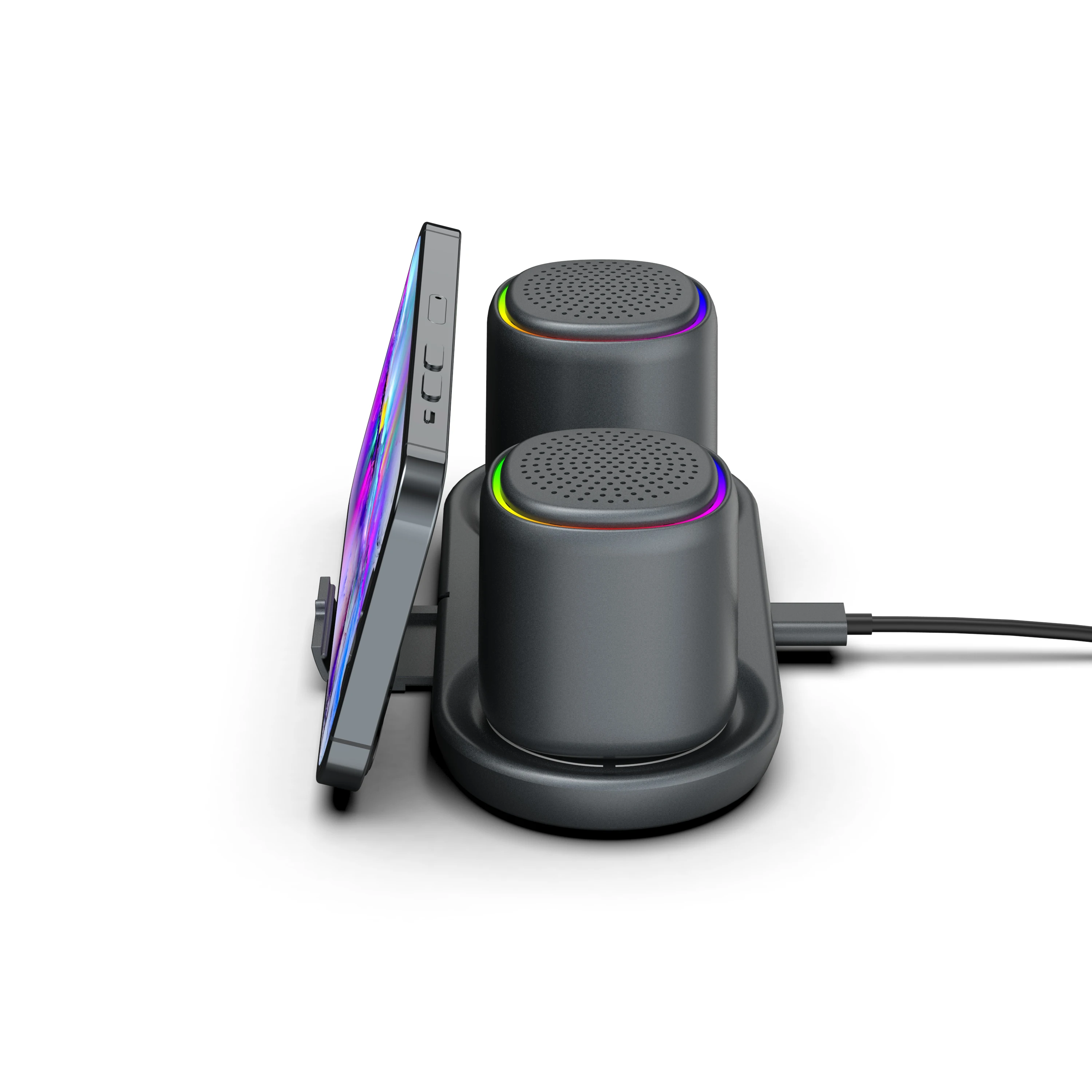 Anodized Bushing HIFI Parts Factory Supply Fabricated Red Mobile Phone Plain Computer Wireless OEM Customized Item 2.0 Speaker