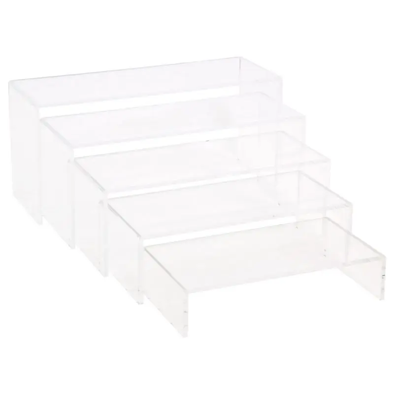 Custom Size Clear U Shape Acrylic Risers Rack Acrylic Display Risers Stand Wholesales