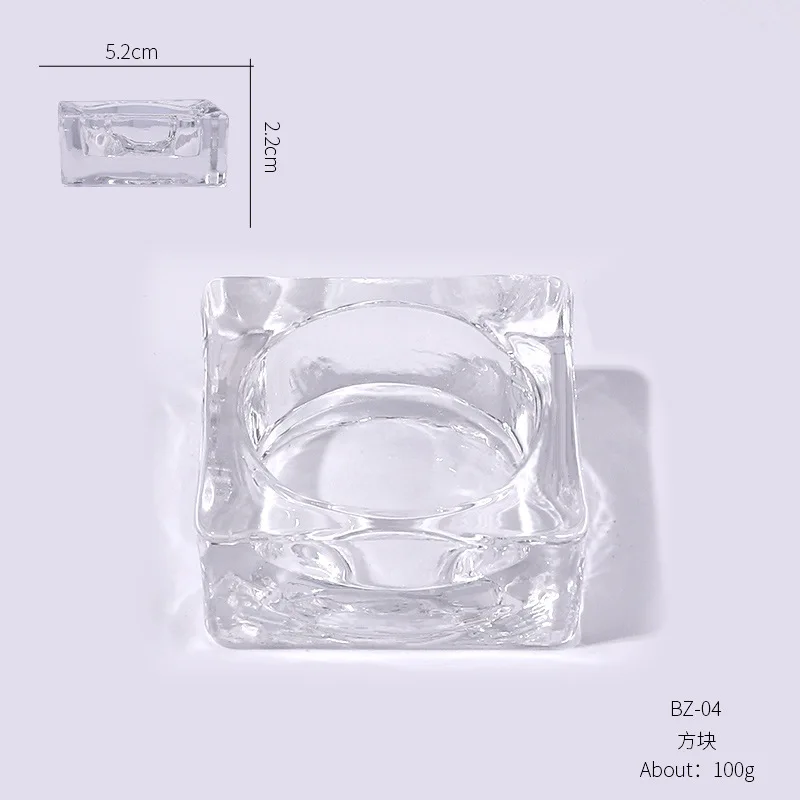 Acrylic Powder Liquid Bowl Cup Crown Crystal Glass Nail Cup Liquid Monomer Acrylic Crystal Nail Art Cup