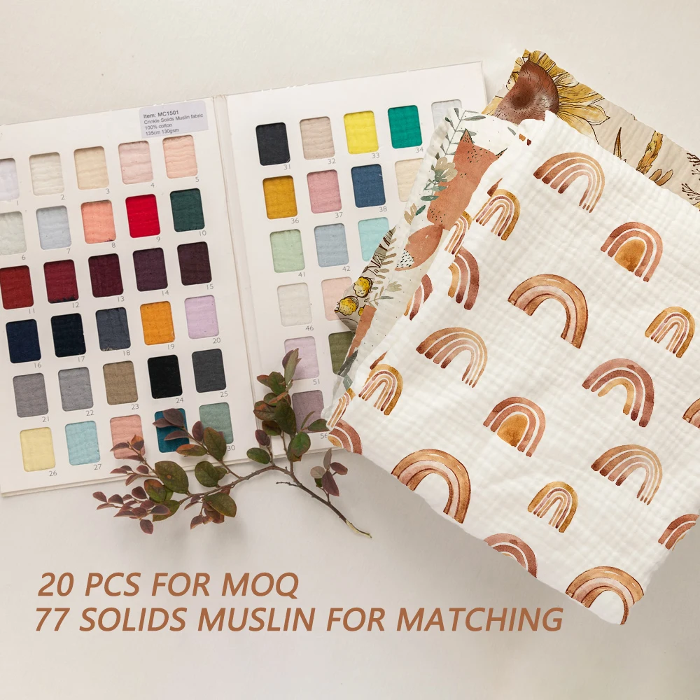 Great fabric material very well made soft touch double layer muslin cotton gauze kitchen napkin