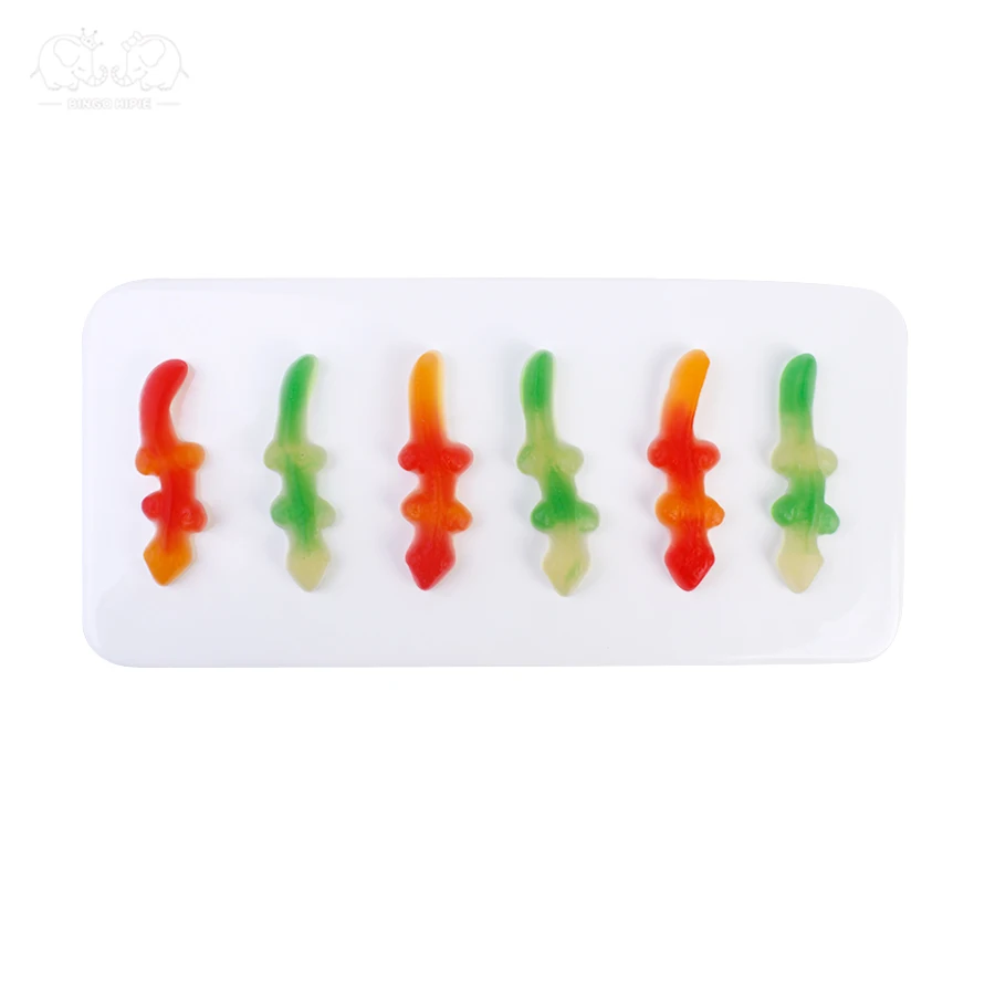 From China Wholesale Custom Funny Shape Sweet Sour Jelly Fudge Gummy Candy