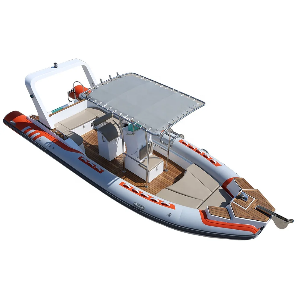 Rib 760 Boat 7.6m Inflatable Motor FRP rib Boat Fishing Speed Boat