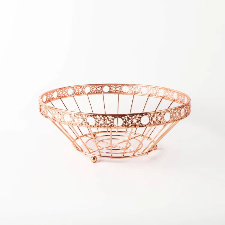 Wholesale metal wire fruit storage basket