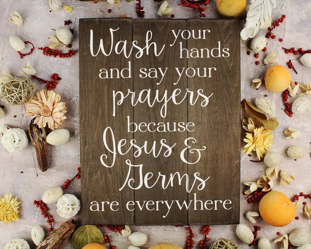 Элегантные знаки вымыть руки надпись молитвы деревянные знаки