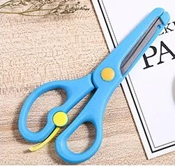 Школьные экономящие силы весенние ножницы с защитой от захвата рук для детей дошкольного возраста Обучающие Офисные ножницы «сделай сам»