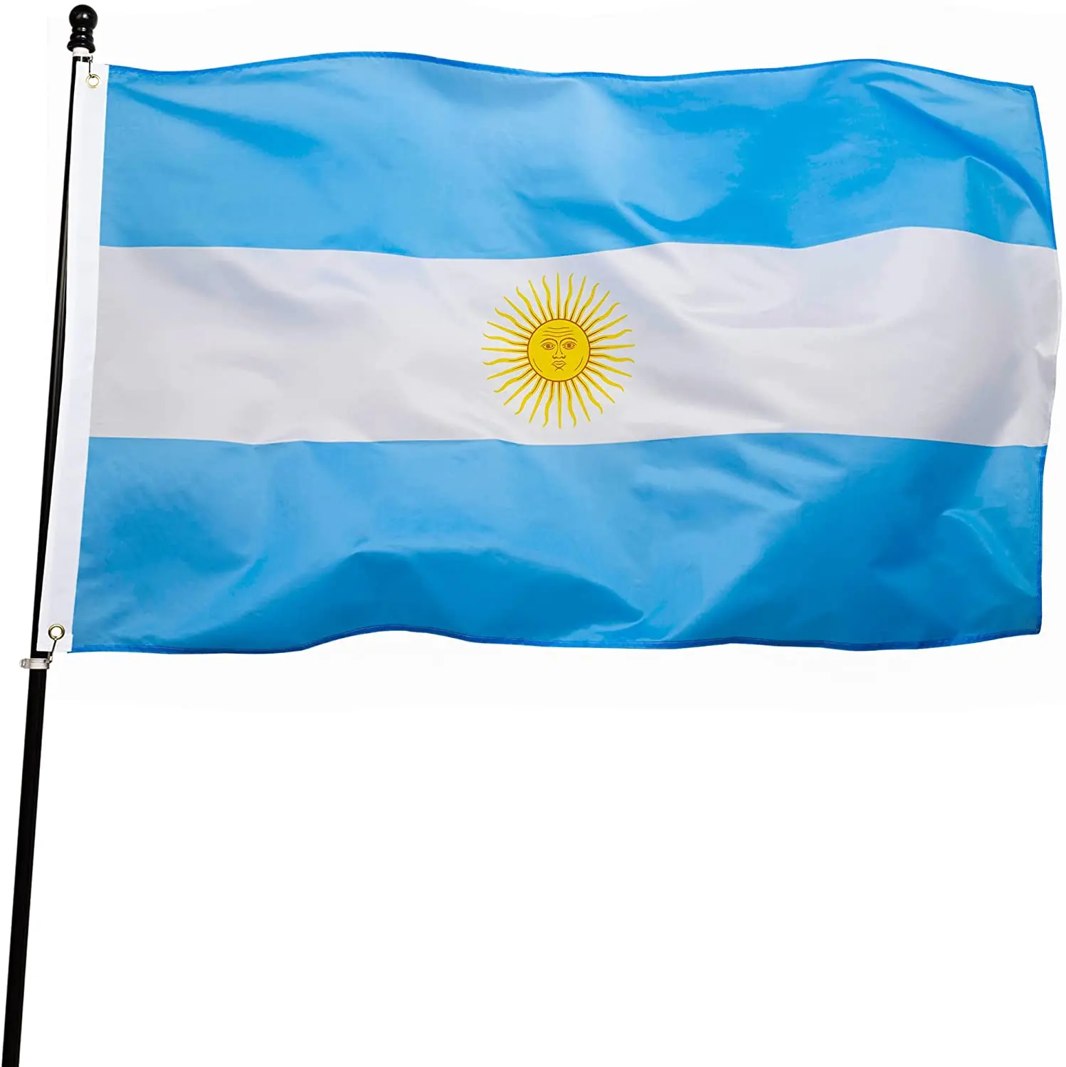 High quality low MOQ Argentina banners wholesale 100% polyester printing country Argentine flags cheap price custom world flags