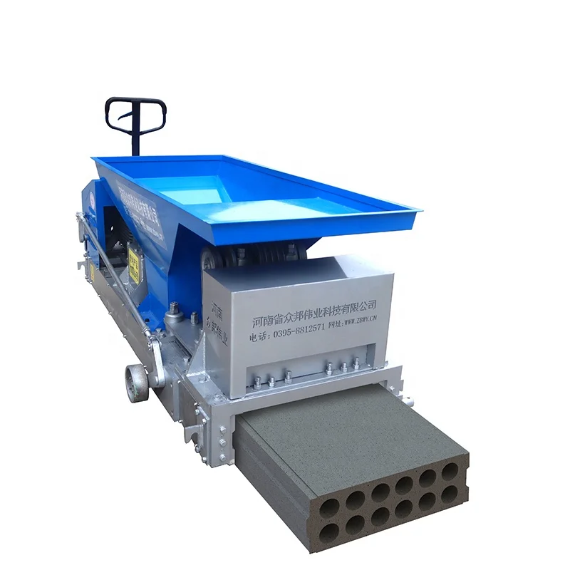 Hollow Core Concrete Extrusion Machine Prefabricated Precast Wall Slab Panel Partition Wall Board Making Machine