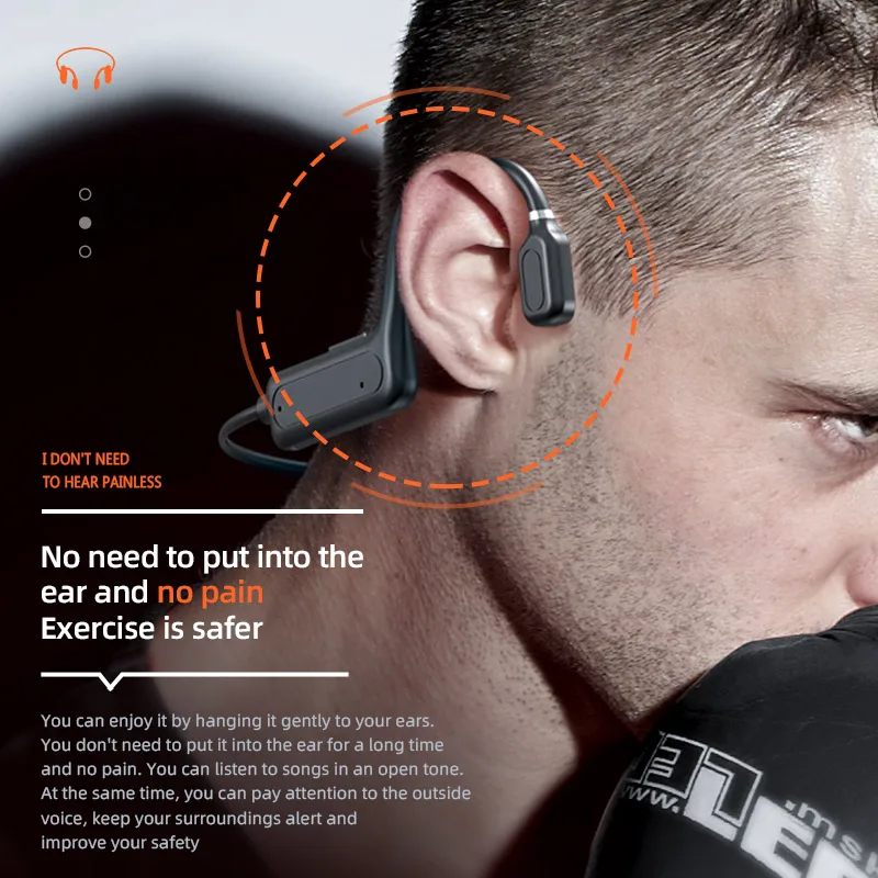 New G1-1 Bone Conduction Headset BT 5.1 Waterproof Open Ear Running Earphone Wireless Sports Headphone