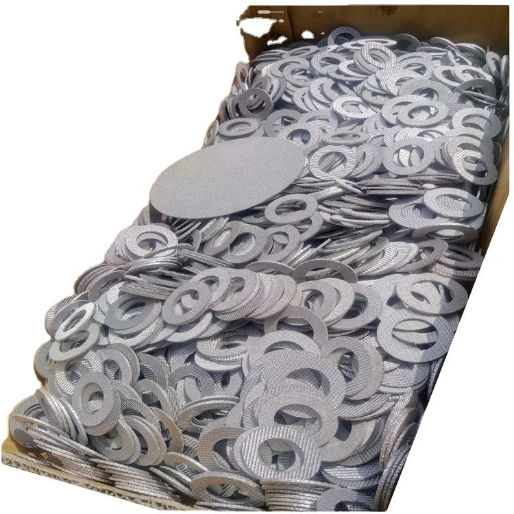 Stainless Steel 304SS 316SS 316l 100mesh Sintered Filter Disc with O-Ring hollow