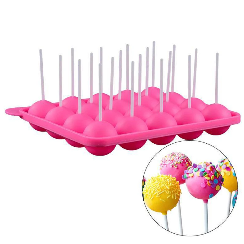 silicone mold for candy Food Grade  Design 20 Holes  DIY Lollipop Chocolate Cookie  Candy Molds Tray  Party  For Children gummy