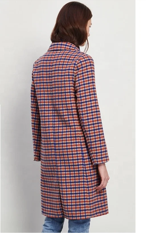 2020 In The Winter Latest Rice White Cashmere Wool Coats Women Double Faced Wool Long Ladies Coat