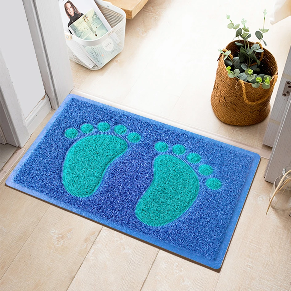 Creative Products Double Color Anti Slip Waterproof PVC Coil Door Mat Plastic Carpet Foot Floor Mat