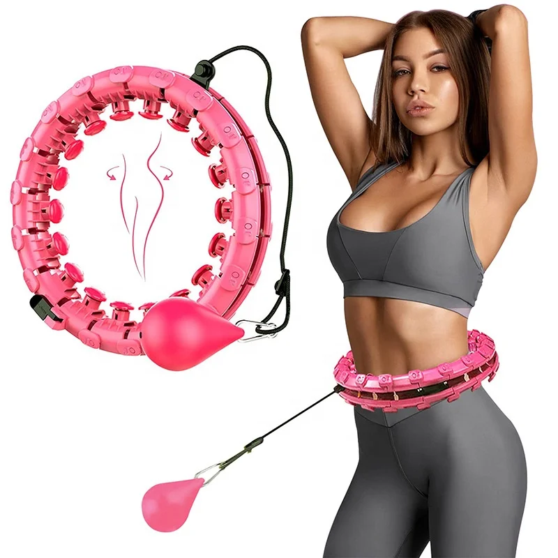 DELUXE Fitness Smart Adults Adjustable Weighted Detachable Intelligent Hoola Hoop Manufactures Hula Ring Circle