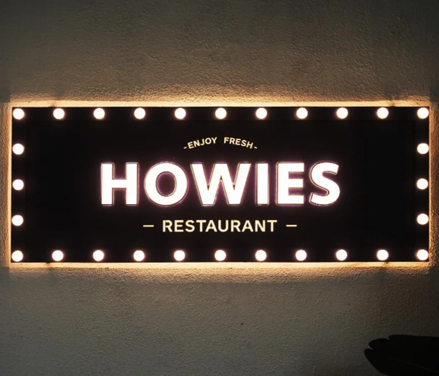 Custom Advertising led bulb retro Light Box  Acrylic Sign Led 3D Letter Logo Signboard Outdoor Storefront Lighted Sign