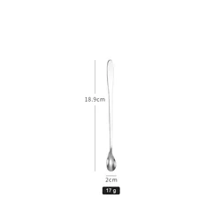 cheap stainless steel long handle dessert spoon for ice cream coffee tea