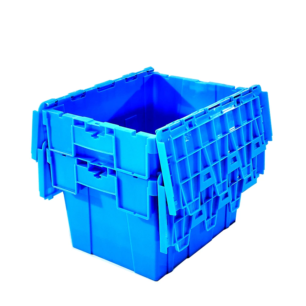 Durable Blue Color PP Material Plastic Crate Nestable Plastic Crate