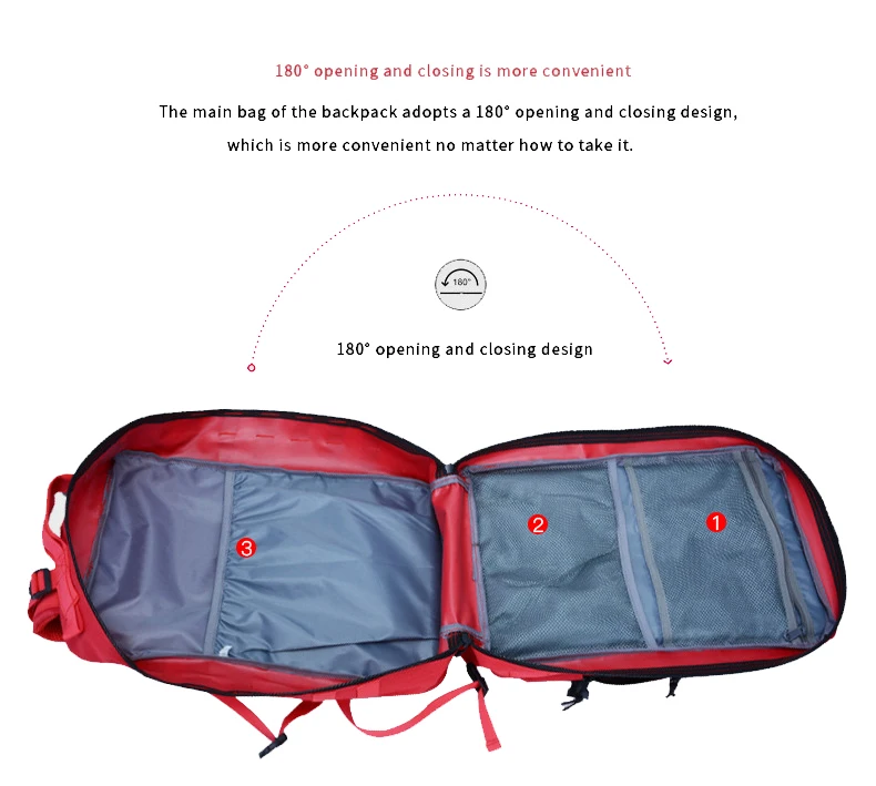 High Quality Men Tactical Camp Rucksack 45L Hiking Bagpack Mochila Back Pack Waterproof Tactical Bag Backpack