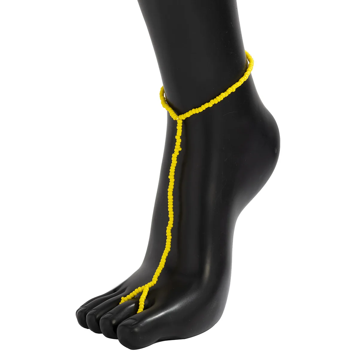 2023 High Quality New Style Boho Flowers Anklet bead Beach Toe Ring Foot Chain Jewelry For Women toe ring