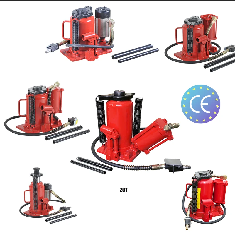 high quality Air suspension truck jack 35 ton car tools Air tube bottle jack with CE in garage