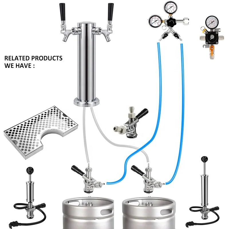 US Standard Slim 10L/15L/20L/30L/60L Beer Barrel Stainless Steel Beer Keg Sankey Keg With A-D-S-G Spear for Brewing Draft Beer