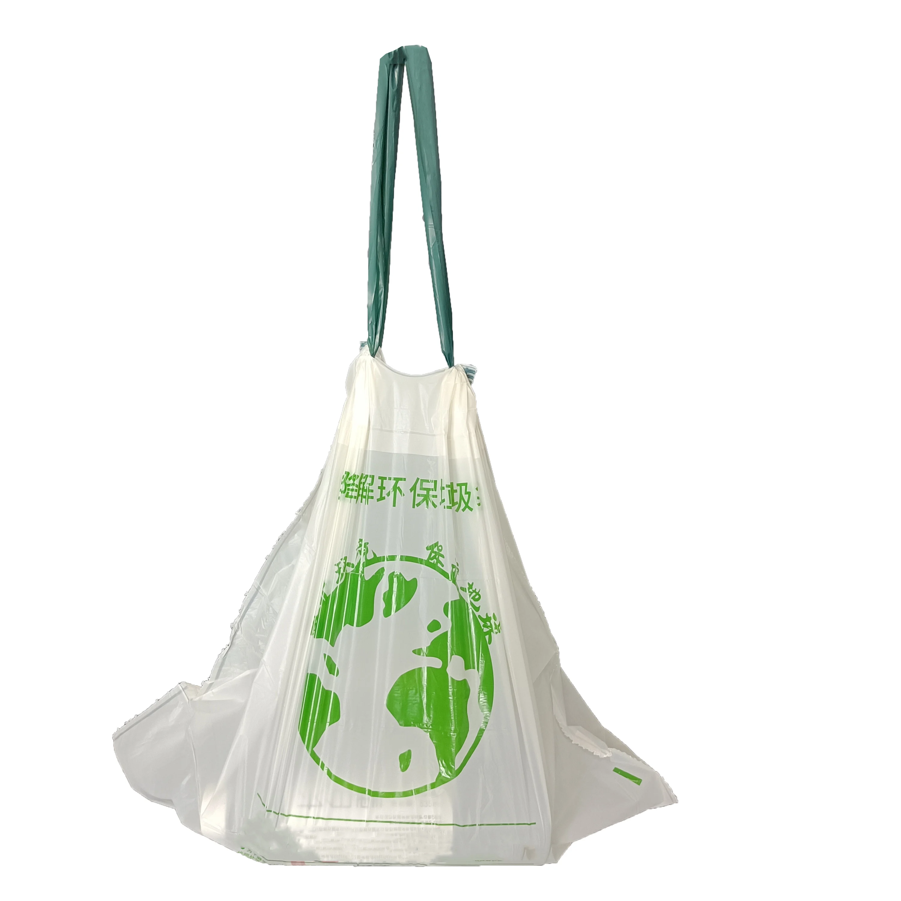 China Supplier Eco Friendly Compostable Corn Starch Biodegradable Portable Trash Bags