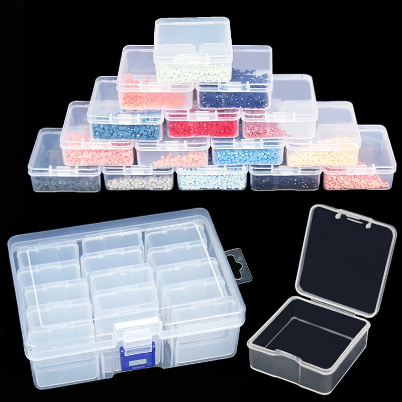 New arrive 15 24 30 42 52 slot big capacity bottles storage box for diamond painting