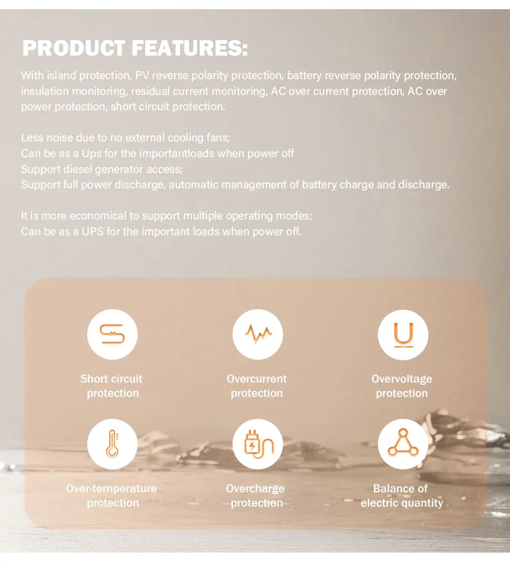 Asgoft split phase EU warehouse 220/230/240V Pure Sine Wave Hybrid System with MPPT 12kw 10kw 8kw solar inverter Smart on grid