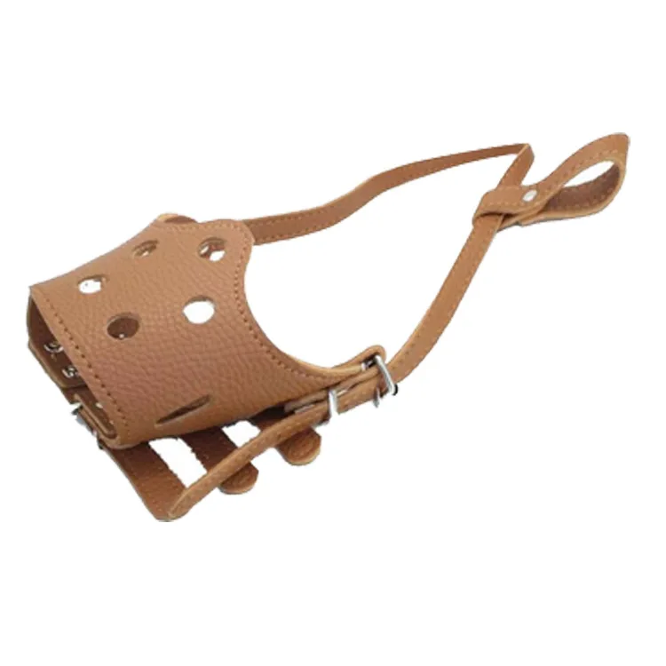 Breathable PU pet dog mouth cover Anti-bite and anti-call dog muzzle