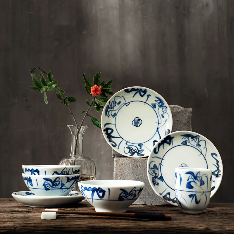 Factory Stocked White dish Ceramic Plate spring bowls porcelain dinner sets dinnerware for hotel
