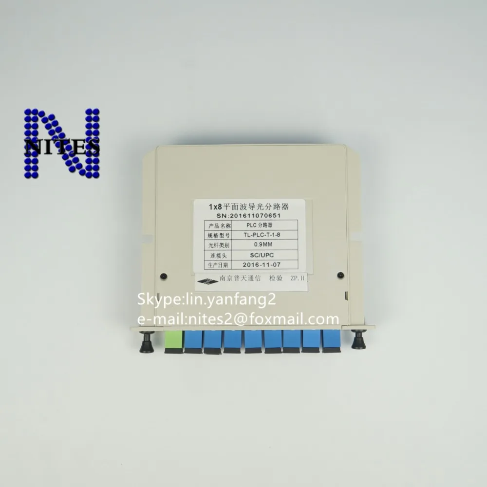 Волокно устройство разветвления 1x8 коробка кассета карты Сплиттер Модуль PLC разъем sc волоконно-оптических