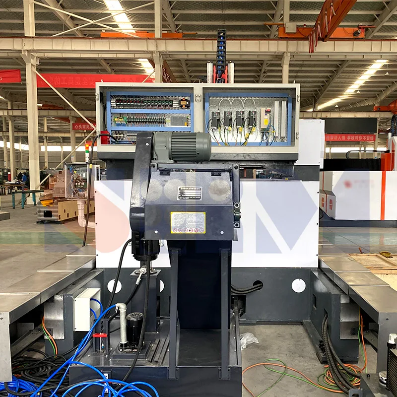 Raintech  Gantry Movable Automatic CNC Steel Plate Drilling Machine With Cooling Liquid Recycling.