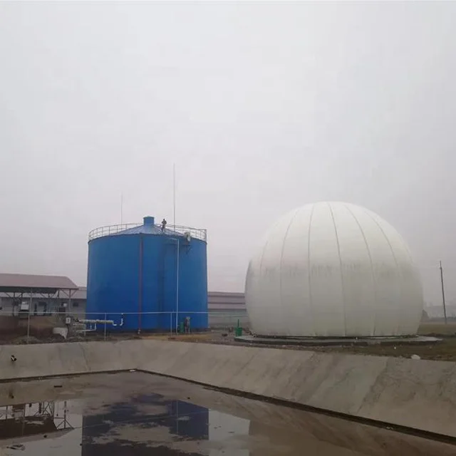 Двойной мембранный биогазовый шар для биогазовой