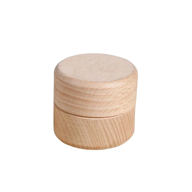 Круглое кольцо ручной работы деревянная коробка woodenJewelry для хранения