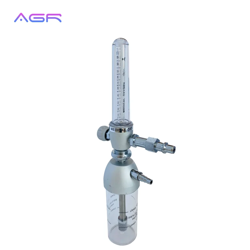 OEM Custom Logo Oxygen Flow Meter 0-15LPM Chemetron/DIN/Ohmeda Plug Medical flowmeter oxygen