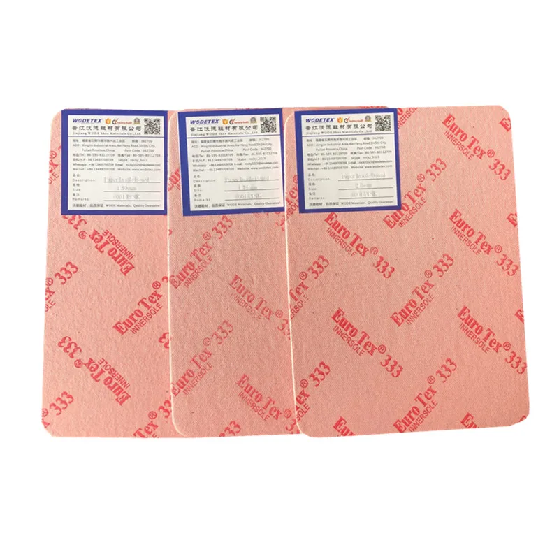 Fujian Factory Price Pink Paper Insole Board for Shoes Insole