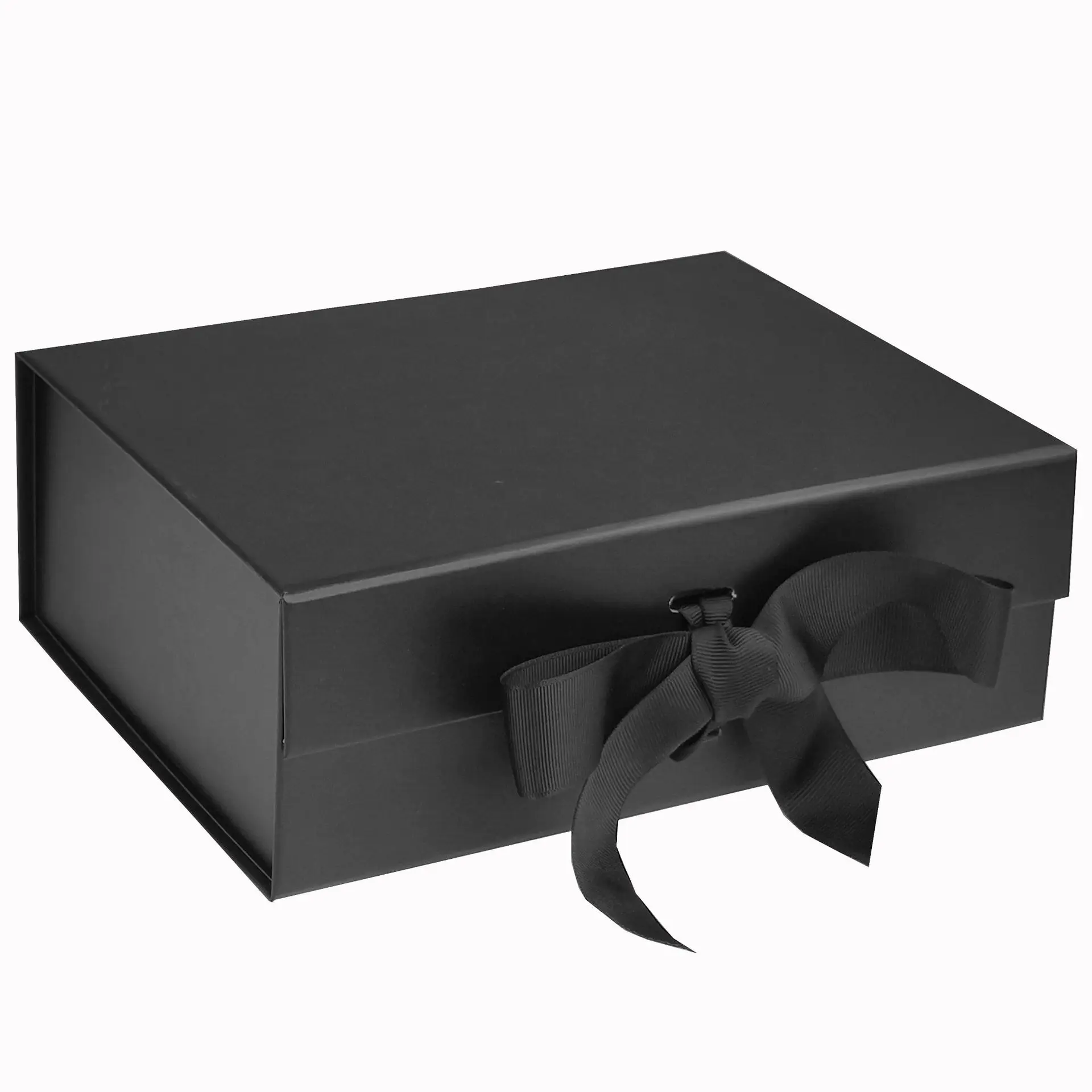 Cheap Luxury Medium Large Gift Package Box Cardboard Ribbon Magnetic Lid Paper Box for Dress packaging