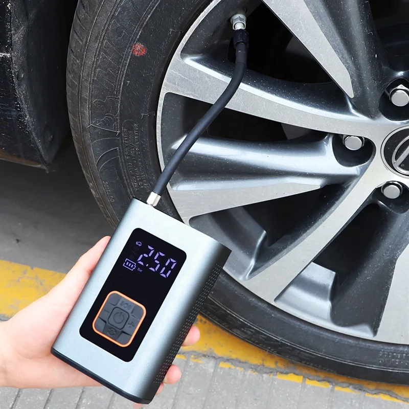 Automatic rechargeable electric mini digital wireless portable cordless tyre inflator car air pump compressor tire inflators