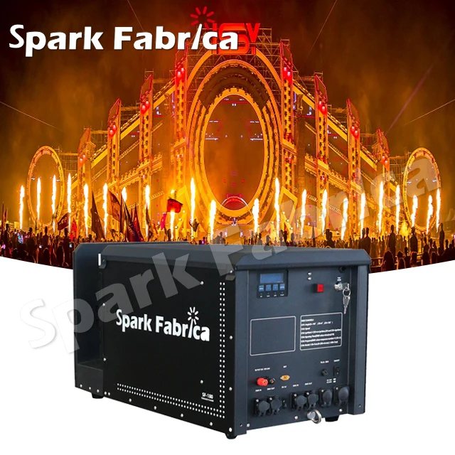 210 Degrees Shoot Angle Stage Flame Thrower Machines with Twin Value& Pump Wave Flamer