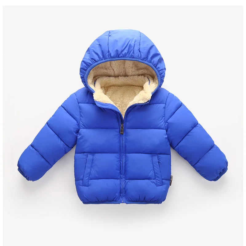 Baby Hooded Down Jacket Boys Girls Kids Thicken Warm Waterproof  Winter Long Coat Outerwear 2-6T