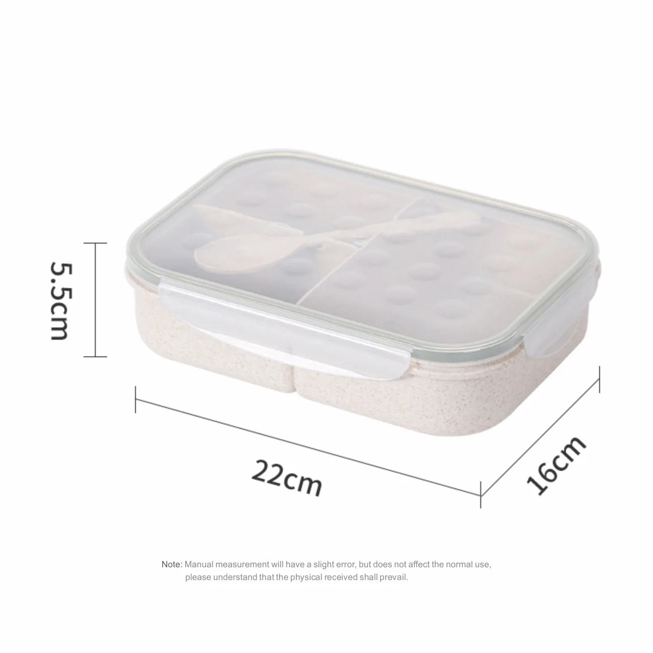 Popular  adult  school  kids  3  compartment  bento  box  food  container  microwaveable  lunch  box