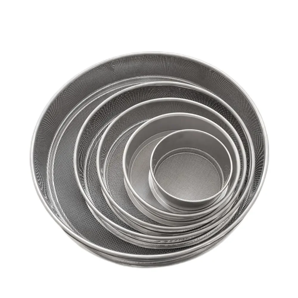 Sieve Analysis Test Apparatus Stainless steel 100 150 200 Micron Flour Sifter Standard Sieve For Flowering Soil Sand Filter