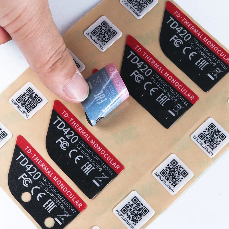 Custom printed PVC double-sided adhesive industrial label sticker
