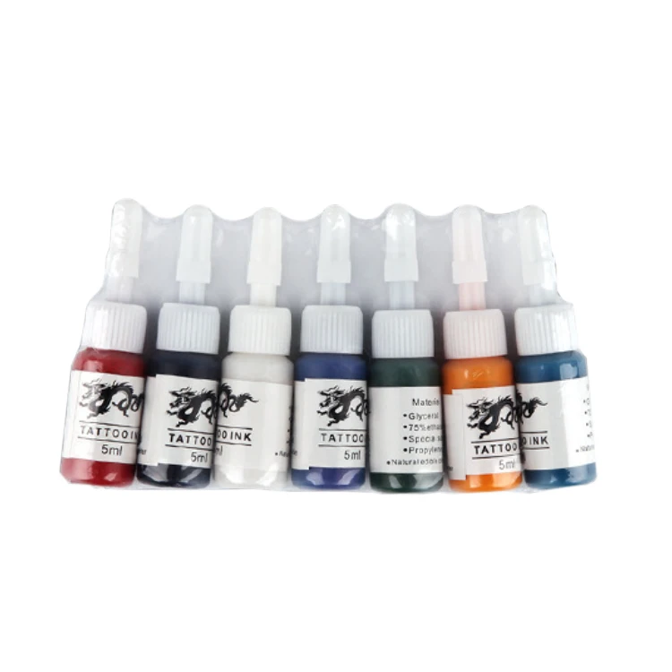 Wholesale Most Popular Complete Rotary Tattoo Kit 10 Machine Guns 7 Color Inks Power Supply