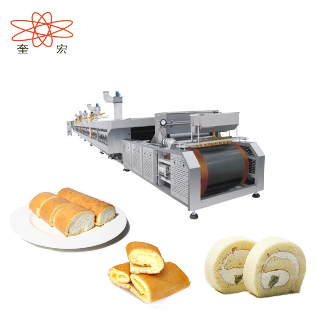 new Full Automatic Swiss roll production line/layer cake production line