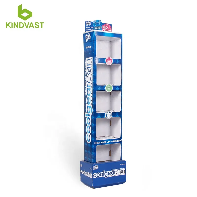 Custom cardboard display shelf energy drink cardboard display cardboard standing displays