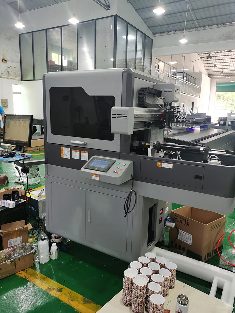 Professional Tumbler Bottle Plastic Cup Cone Cylinder Printing Machine High Speed UV Aluminum Can Printer
